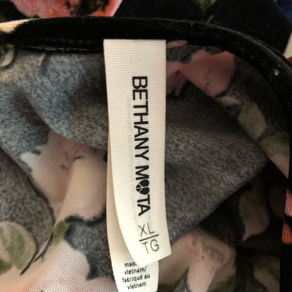 BETHANY MOTA VELVET FLORAL DRESS - Picture 4 of 4